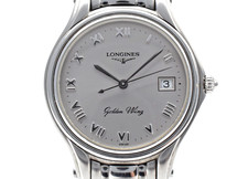 [EXC+5] Orologio Uomo Longines Golden Wing Cinque Stelle L3.606.4 34mm Qz Argento Giappone