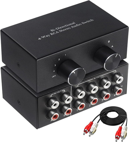 Rca commutatore audio - l/r,