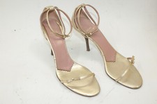 MOSCHINO scarpe donna taglia 9 Europa 40 oro pelle S9343