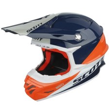 Casco SCOTT 350 Pro Trophy ECE in blu-arancio XXL (63-64 cm) MX Enduro MTB DH