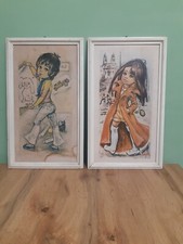 Coppia quadretti anni 70 - coppia, di