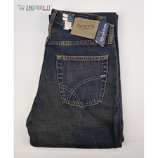 Jeans Uomo GAS Memphis Blu Sabbiato Classic Slim Fit Straight Leg VINTAGE