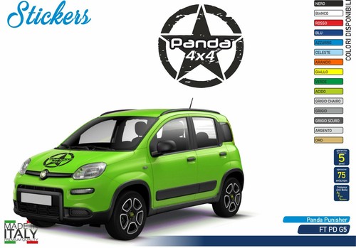 Adesivo fiat panda - panda, stella