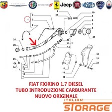 FIAT FIORINO 1.7 DIESEL TUBO INTRODUZIONE CARBURANTE NUOVO ORIGINALE 50014838