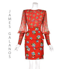 Abito JAMES GALANOS rosso