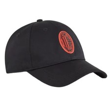 CAPPELLO CON VISIER PUMA AC MILAN BERRETTO ROSSO NERO CAPPELLINO NERO 025707 04