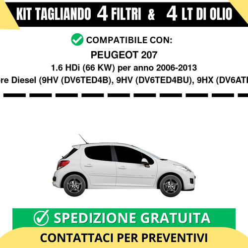 Tagliando per peugeot 207 - tagliando,