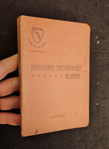 Dizionario topografico roma - di,