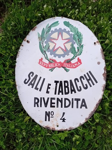Insegna pubblicitaria smaltata - pubblicitaria,