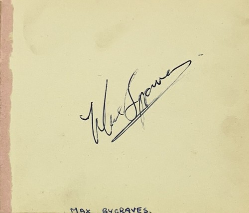 Max bygraves signed - max,