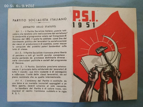 Tessera partito socialista