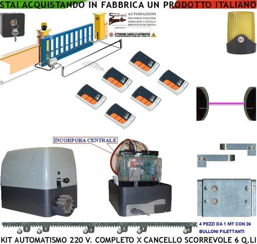 Cancello elettrico scorrevole - elettrico,