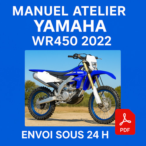 Manuel atelier yamaha wrf 450 - manuel,