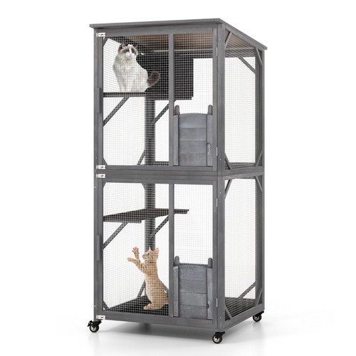 Casetta per gatti legno - in,