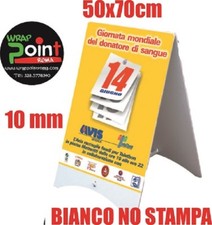 Cavalletti Pubblicitari Bifacciali espositore lavagna bianco polionda 50x70 cm