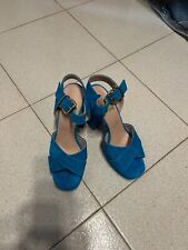 Sandali donna tacco 12 alto Turchese TG 39