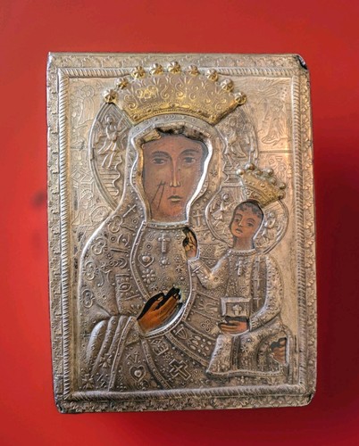 Antica icona madonna con - antica,