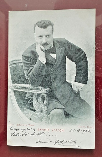 Cartolina personaggi ermete - personaggi,
