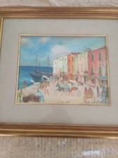 Mario Cortiello ( 1907-1981) Paesaggio Di Ischia 