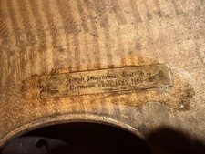 Antico violino Giuseppe Guarnerius fecit Cremonae anno 1725 IHS