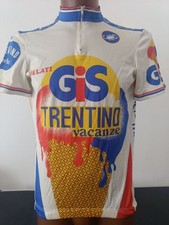 maglia ciclismo vintage team GELATI GIS TRENTINO MELE VACANZE CASTELLI TG XL