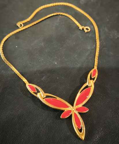 Collana girocollo dorata - collana,
