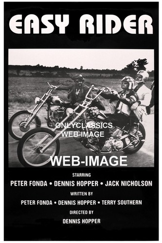 Poster 12x18 moto - "easy, rider"