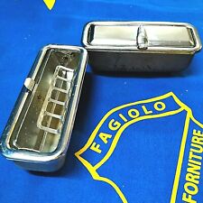 POSACENERE FIAT-ALFA-LANCIA 2 Pz.ACCIAIO INOX CROMATO PORTACENERE ALFA ROMEO-GT-