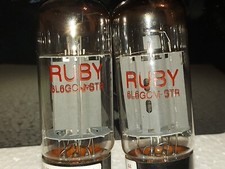 Valvole 6L6 GCM - STR per amplificatore HI FI /chitarra usate max 100/150 ore.