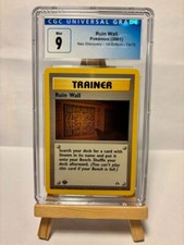 Pokemon Ruin wall - Neo Discovery Eng CGC 9- 1 st edition - #74 (no mew zard )