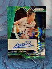 2024 Prizm WNBA #SG-LLS Lou Lopez Senechal Signatures AUTO Pulsar verde #2/25 quasi nuovo