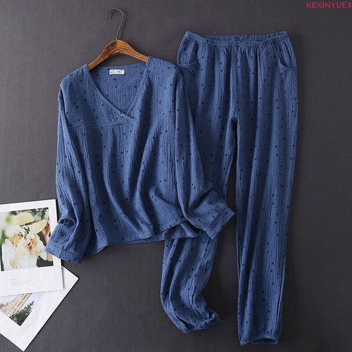 Women gauze cotton pajamas - gauze,