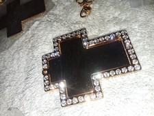 Lotto (10) Vuoti Incisi Vuoti Gemma Borchiata Santa Croce 5 ORO/5 Argento Metaza