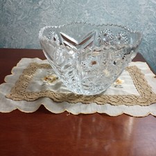 Splendido centrotavola cristallo boemia finemente decorato