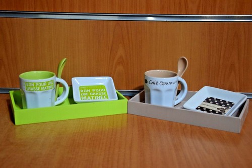 Set tazzina caffè - +, piattino