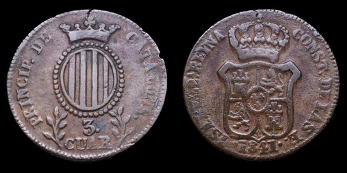 1841 cuartos isabella ii - isabella,