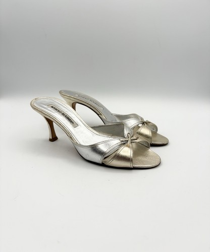 Manolo blahnik argento oro - blahnik,