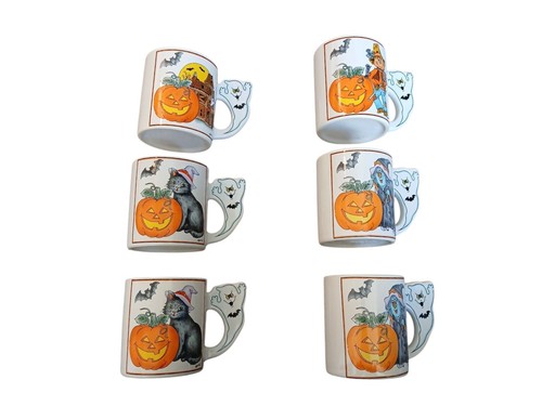 Tazza caffè zucca gatto nero