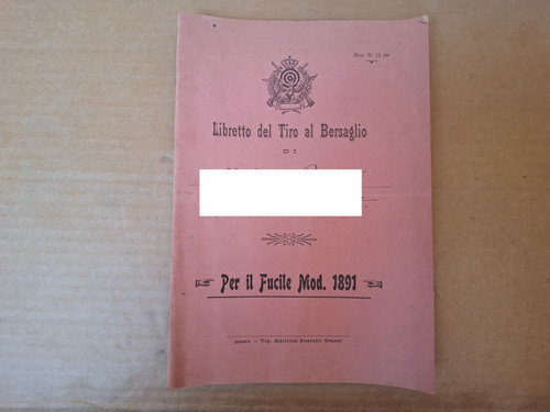 Libretto tiro bersaglio - libretto,
