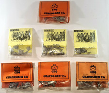 Minifigure rare guardie anni 25 soldati e cavalli metallo figure giocattolo vintage