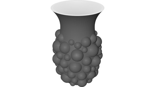 Vaso decorativo motivo bolle - vaso,