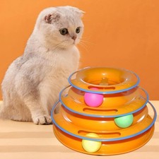 Pet Cat Toy Track Ball 3 livelli di gioco interattivo per esercizi ginnici