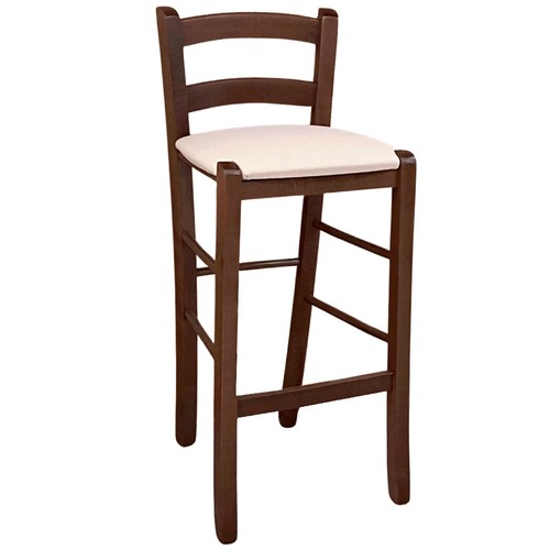 Sgabello legno noce scuro h - sgabello,