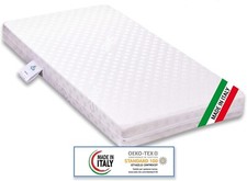 Materasso per culla lettino BIMBO PLUS antisoffoco misura 60x120 cm alto 11 cm