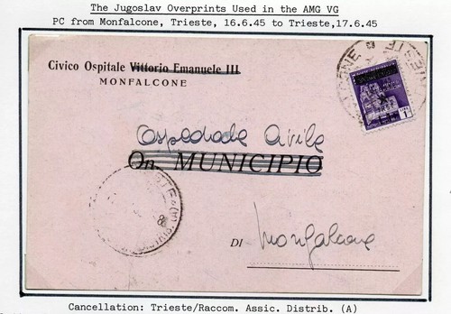 Amg storia postale - amg,