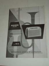 PUBBLICITA' VINTAGE ANNI '50 RADIO " RADIO SIEMENS " MOD.SM 514-IMPERDIBILE
