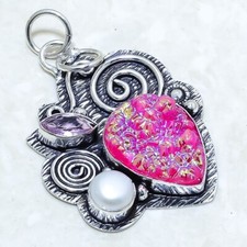 Pendente In Argento Etnico In