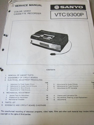 Sanyo color videoregistratore - color,