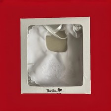 Bavetta Neonato 100% Seta Con