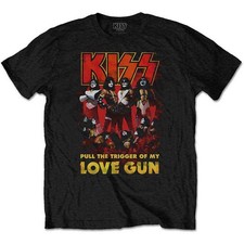 Kiss shirt love gun glow - t,